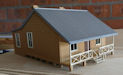Download the .stl file and 3D Print your own Station Staff House HO scale model for your model train set.